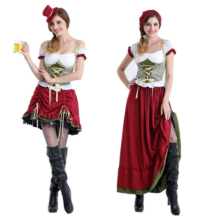 Damen Trachtenkostüm mit eleganten Rüschen und romantischem Mieder R&B