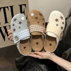 Damen Clogs mit modischem Sternen-Design und bequemer Sohle