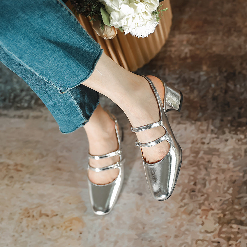 Damen elegante Slingback-Pumps
