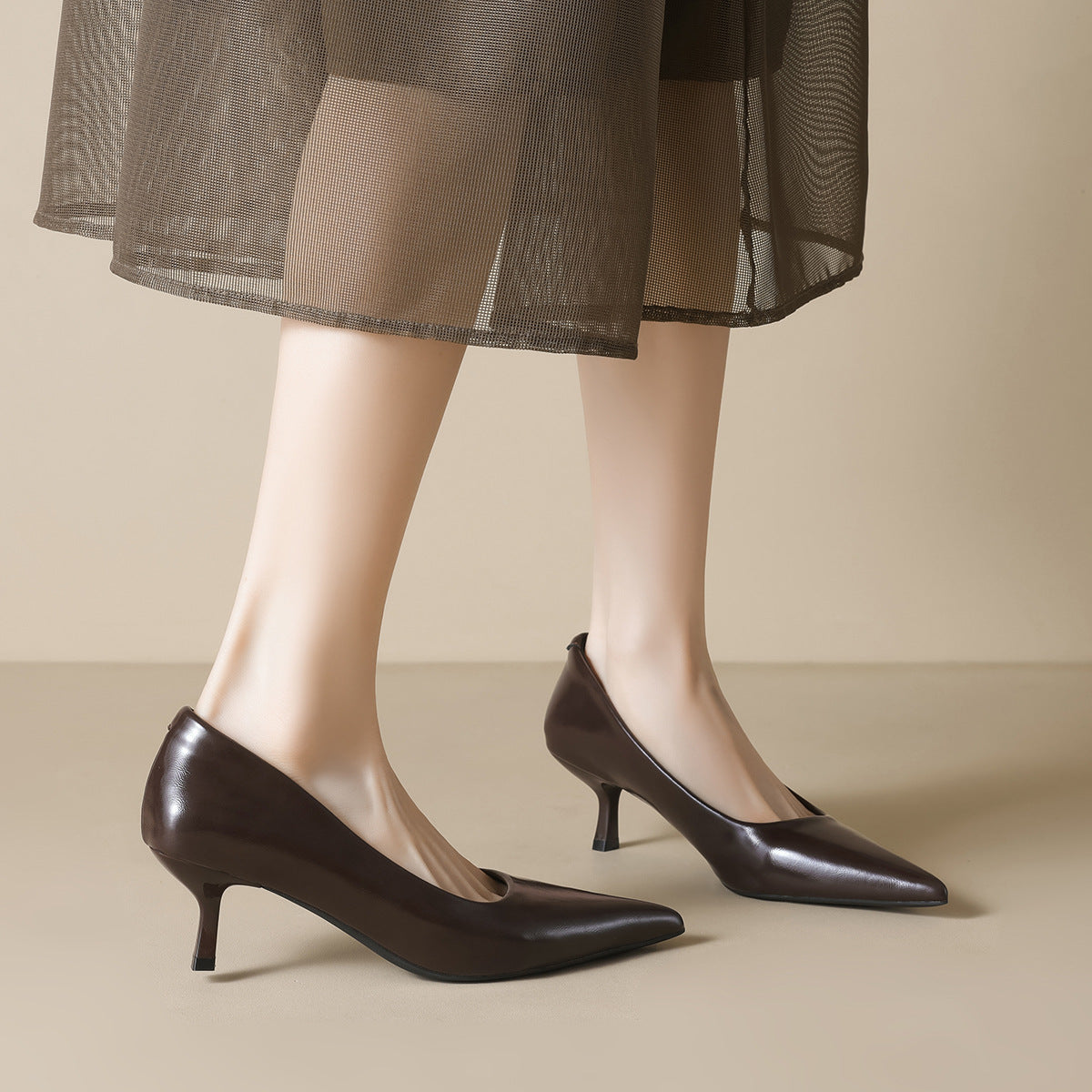 Damen elegante Pumps mit spitzem Zehenbereich und zeitlosem Design