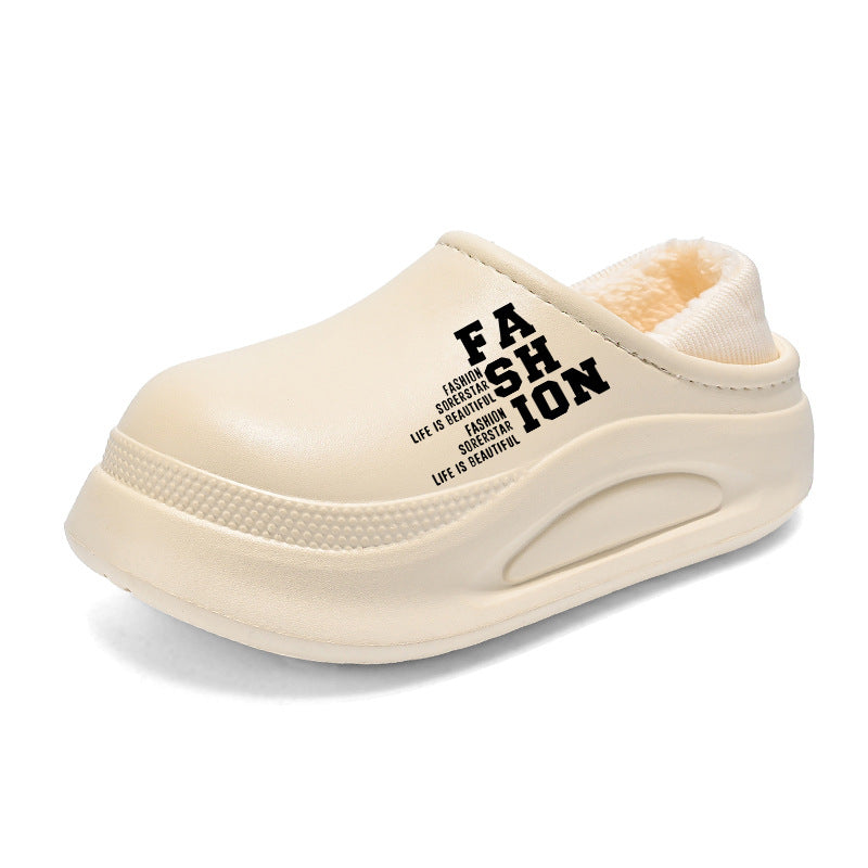 Damen Bequeme Hausschuhe mit warmem Innenfutter und rutschfester Sohle R&B