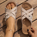 Damen Komfortable Cross-Strap Sandalen R&B