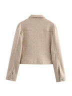 Damen cropped Utility-Jacke R&B