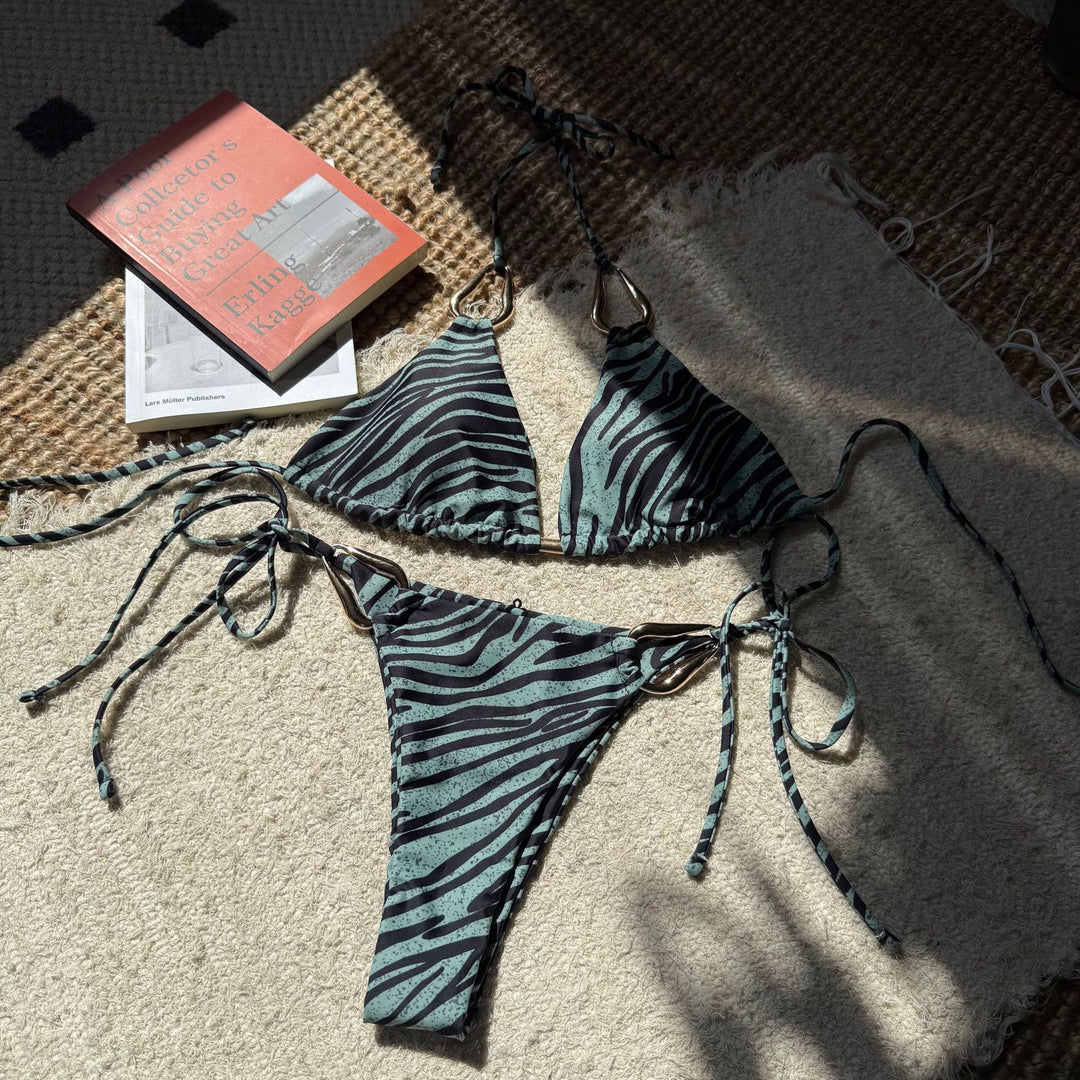 Damen Triangel-Bikini mit raffinierten Bindebändern R&B