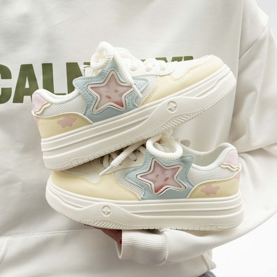 Damen Sneakers mit einzigartigem Sternendesign und bequemer Dämpfung R&B