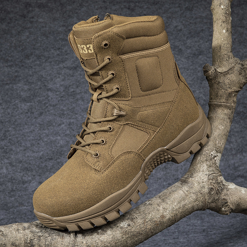 Herren taktische Stiefel mit hohem Knöchelschutz und rutschfester Sohle R&B