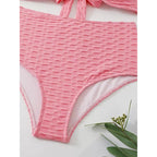 Damen Hochgeschnittener Bikini mit stylischem Knotendetail R&B
