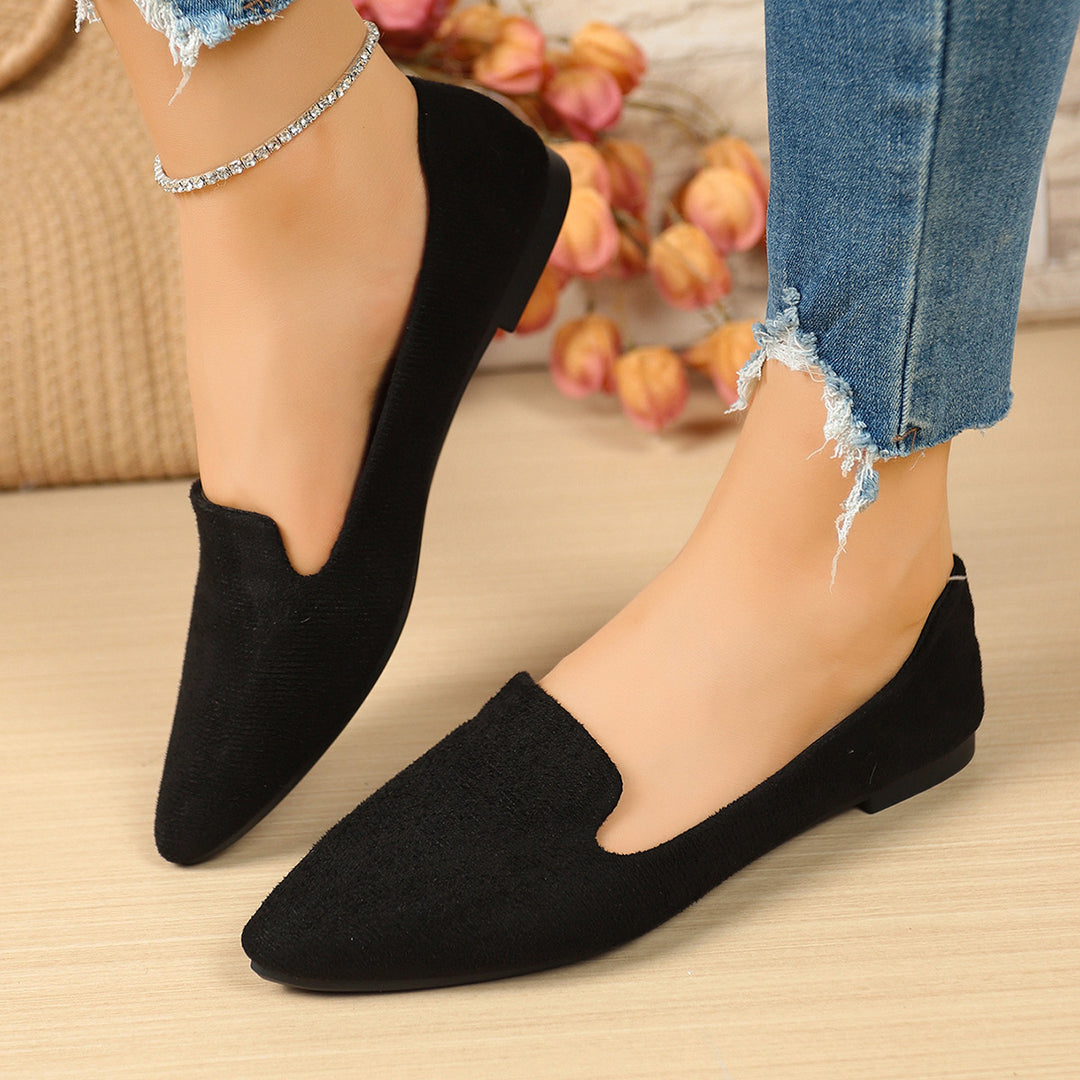 Damen modische Ballerinas mit elegantem spitzem Design R&B