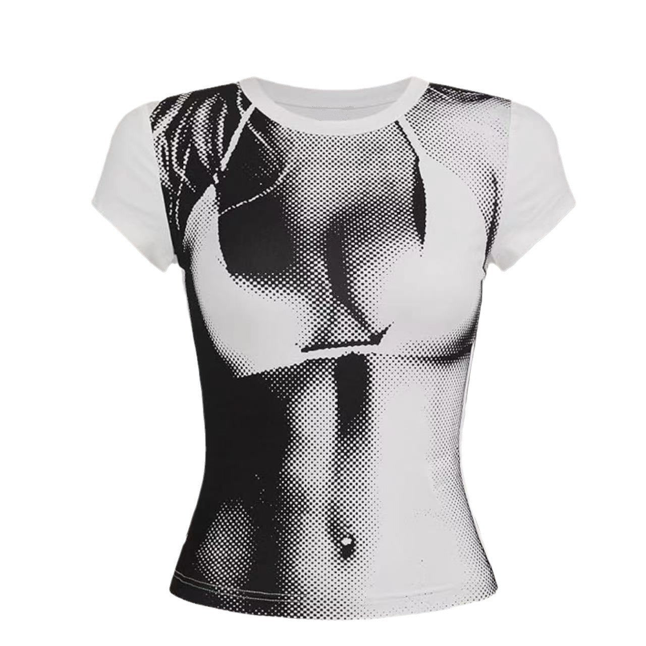 Damen Kunstvoll gestaltetes Grafikshirt R&B
