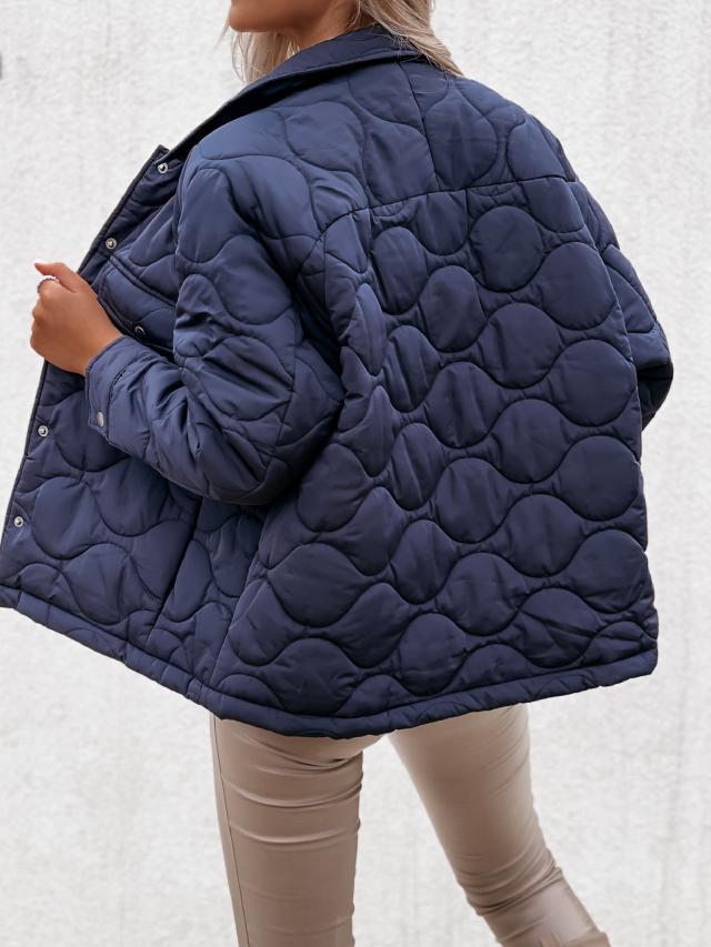 Damen gesteppte Übergangsjacke mit trendigem Oversized-Schnitt R&B