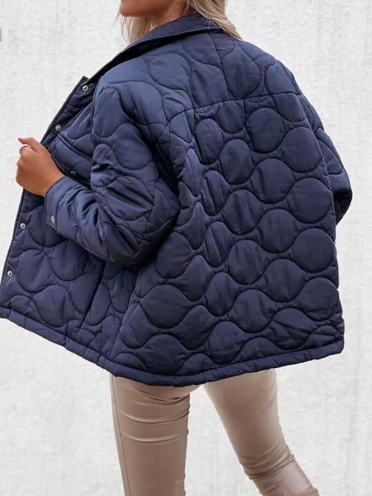 Damen gesteppte Übergangsjacke mit trendigem Oversized-Schnitt R&B