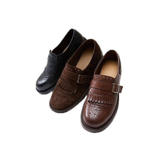 Damen elegante Slipper mit dekorativem Schnallen-Design R&B
