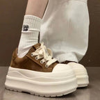 Damen Modische Plateau Sneakers mit weicher Sohle und lässigem Design