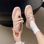 Damen bequeme Sneaker mit doppeltem Klettverschluss R&B