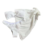 Damen Bandeau-Bikini mit elegantem Binde-Rock und raffinierten Details R&B
