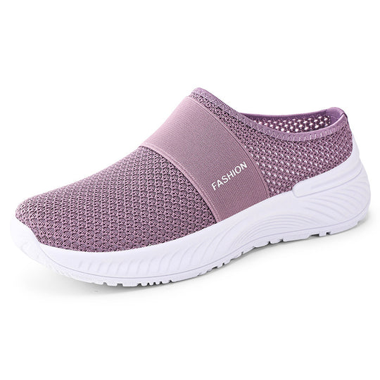 Damen Modische und bequeme Slip-On Sneakers mit atmungsaktiver Obermaterialstruktur R&B