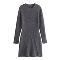 Damen Strickkleid mit modernem Rippendesign R&B
