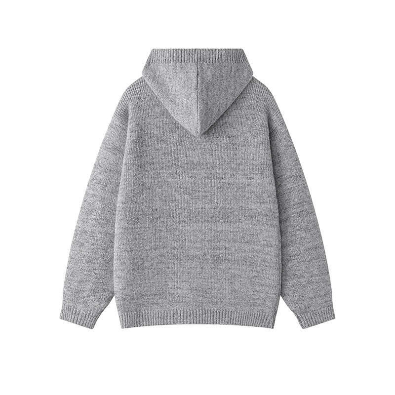 Damen gemütliche Strickjacke mit offenem Kragen und praktischen Taschen R&B