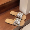 Damen Trendige Slide-Sandalen mit modischem Riemendetail EB