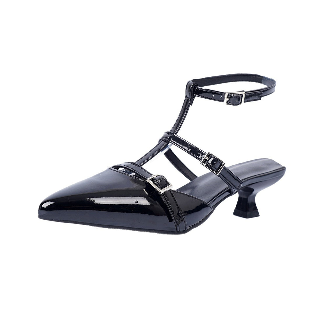 Damen Slingback-Pumps mit verstellbaren Riemen und eleganter Schnalle R&B