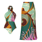 Damen Bunte Designer Badeanzug R&B