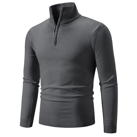 Herren modischer Pullover mit kurzem Reißverschluss R&B