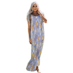 Damen Maxikleid mit blumenverziertem Design und schwingendem Schnitt R&B