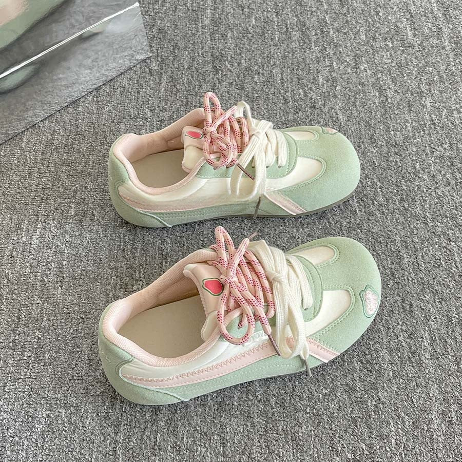 Damen Sportliche Sneakers mit innovativer Schnürung und farbenfrohem Design R&B