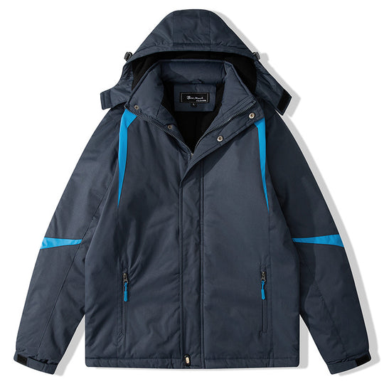 Damen isolierte Outdoor-Jacke mit verstellbarer Kapuze R&B