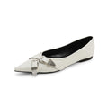 Damen elegante spitze Ballerinas mit modischem Riemen