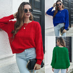 Damen Chic-Strickpullover mit strukturiertem Wellenmuster R&B