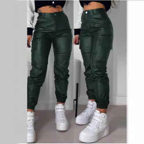 Damen Cargo-Joggerhose mit elastischem Bund und Seitentaschen R&B
