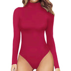 Damen Langärmliger Rollkragenbody R&B