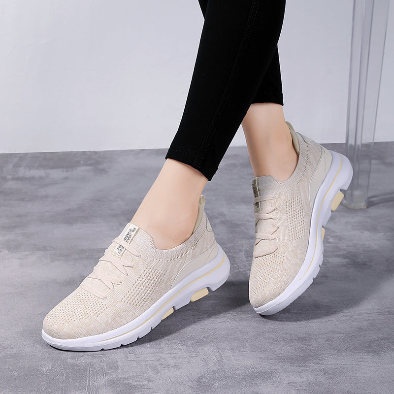 Damen Komfortable Lauf-Sneaker mit atmungsaktivem Strick-Obermaterial