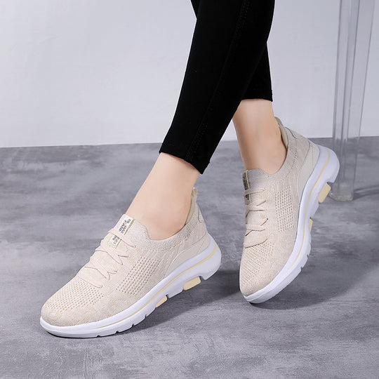 Damen Komfortable Lauf-Sneaker mit atmungsaktivem Strick-Obermaterial R&B