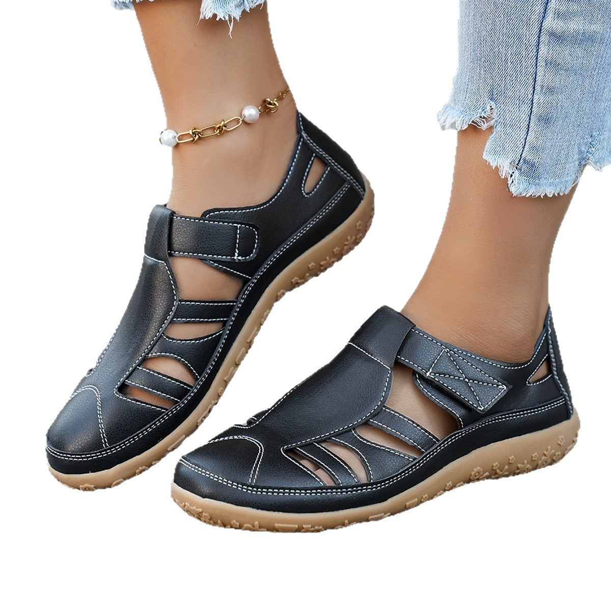 Damen Sportliche Sandalen mit atmungsaktivem Obermaterial R&B