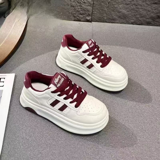 Damen Sportliche Sneaker mit trendigem Plateau-Design und atmungsaktiver Mesh-Oberfläche R&B