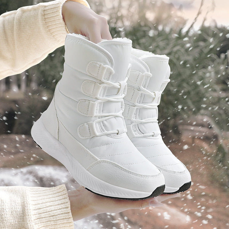 Damen Winterstiefel mit rutschfester Sohle und isolierender Fütterung R&B