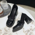 Damen elegante Mary Jane High Heels mit Blockabsatz R&B