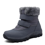 Damen Winterstiefel mit Klettverschluss und Warmfutter R&B