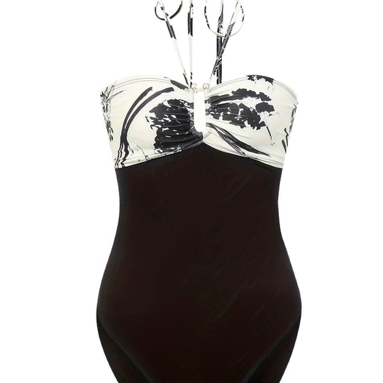 Damen Bandeau-Badeanzug mit modischem Halter-Design und eleganten Details R&B