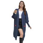 Damen Strickjacke mit Herzapplikationen und lockerer Passform R&B