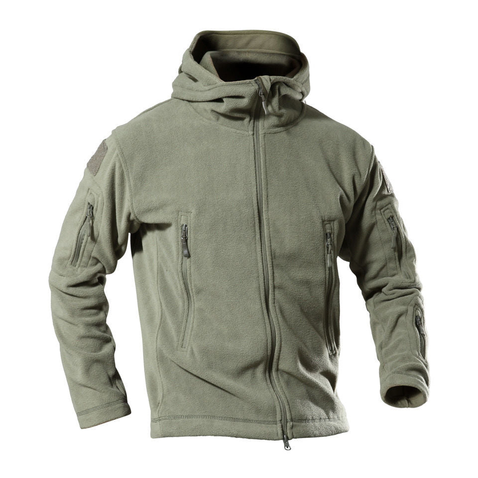 Herren Fleecejacke mit multifunktionalen Reißverschlusstaschen R&B