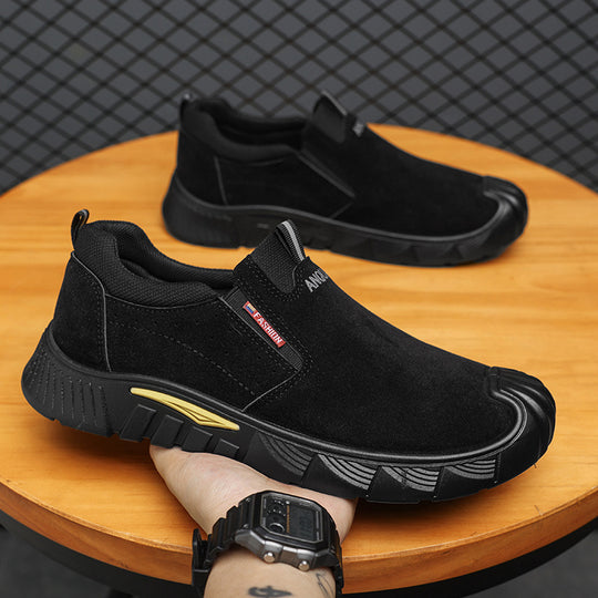 Herren Atmungsaktive Slip-On Freizeitschuhe mit robustem Profil R&B