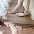 Damen elegante spitze Ballerinas mit modischem Riemendesign R&B