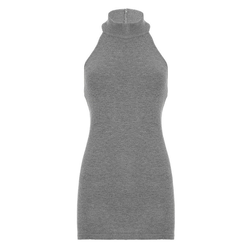 Damen Hochgeschlossenes Stricktop im figurbetonten Design R&B
