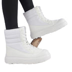Damen modische Winterstiefel mit rutschfester Profilsohle und isolierendem Innenfutter