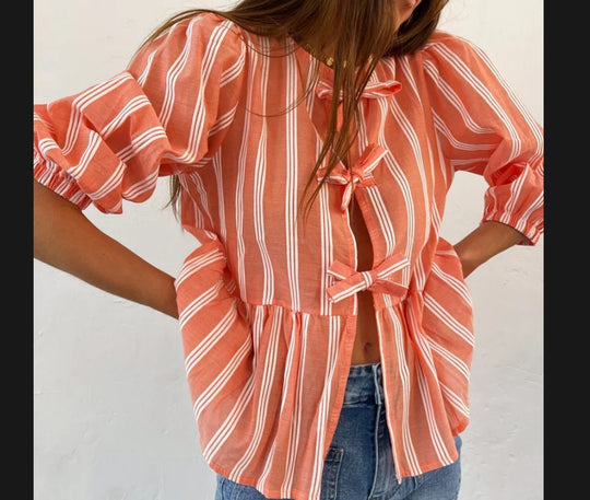 Damen Bluse mit Rüschendetails und raffinierter Knopföffnung R&B
