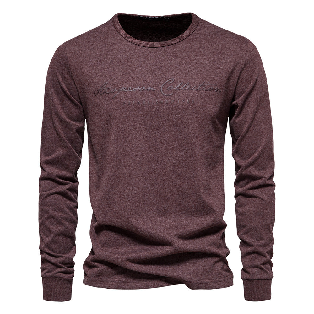 Herren Langarmshirt mit zeitgemäßer Schriftzug R&B