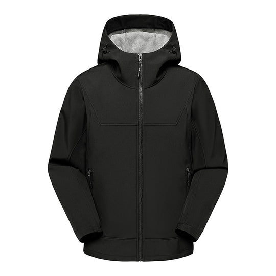 Herren technische Multifunktionsjacke mit verstellbarem Kapuzenkragen und wasserabweisendem Material R&B